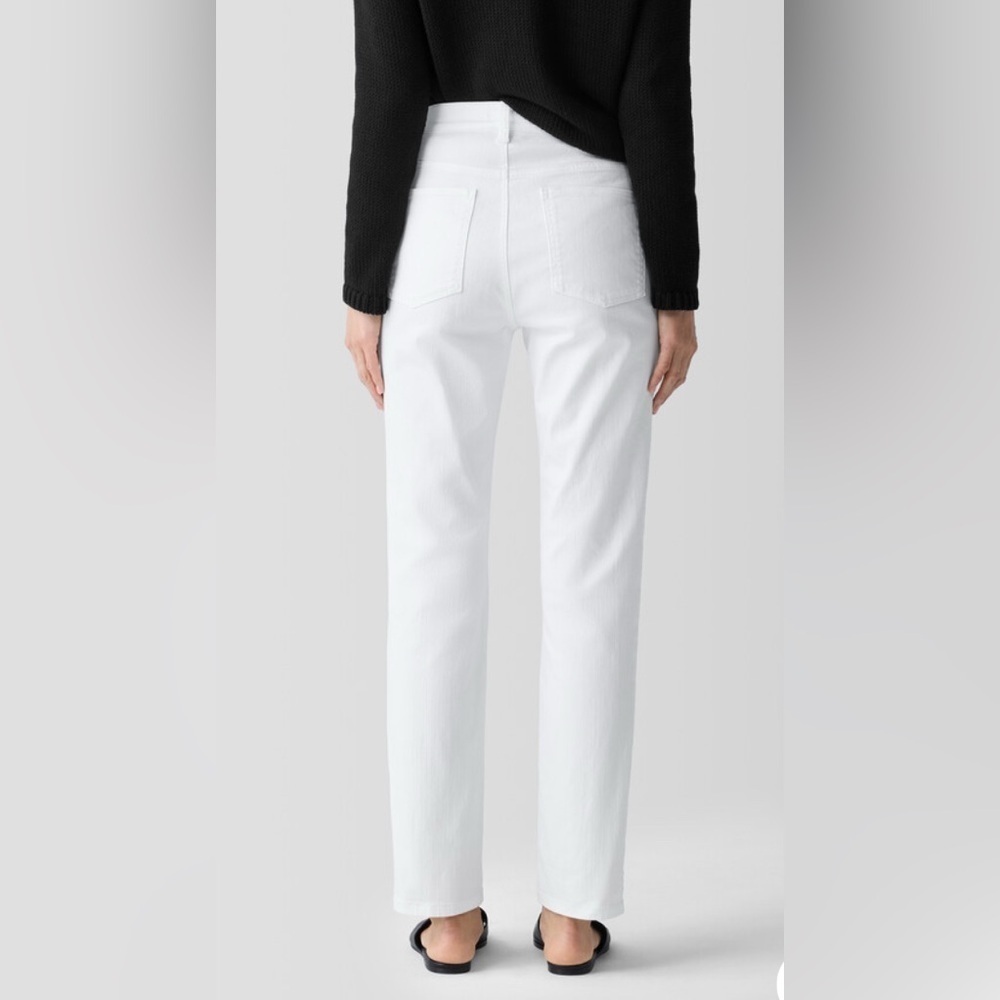 Eileen Fisher Organic Cotton Denim Slim Jean NWT - SZ 8 - Picture 4 of 13